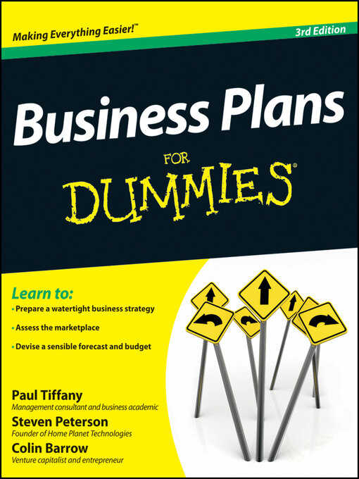 Title details for Business Plans For Dummies by Paul Tiffany - Available